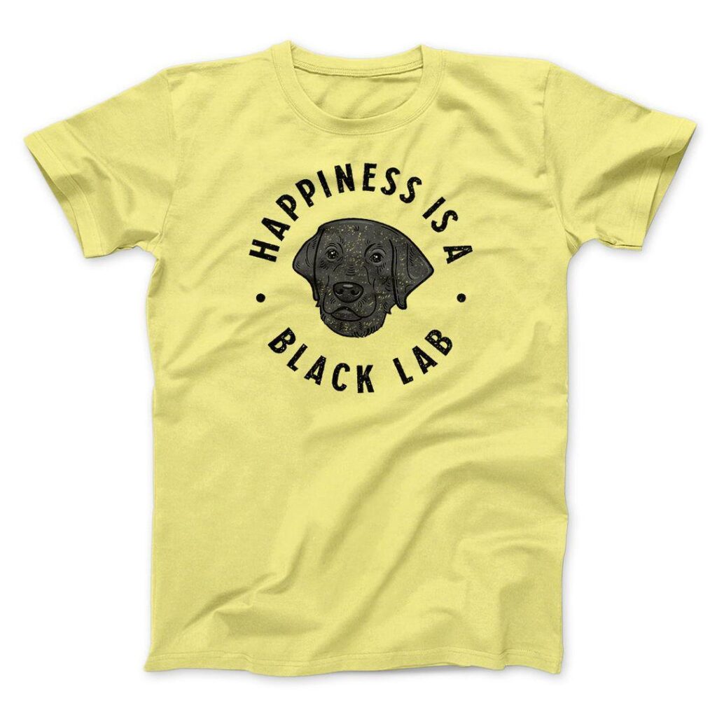 Happiness Is A Black Lab Men/Unisex T-Shirt
