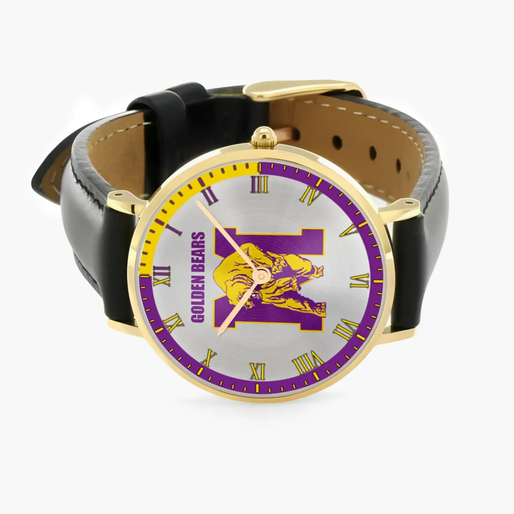 Miles College Stitched Leather Watch