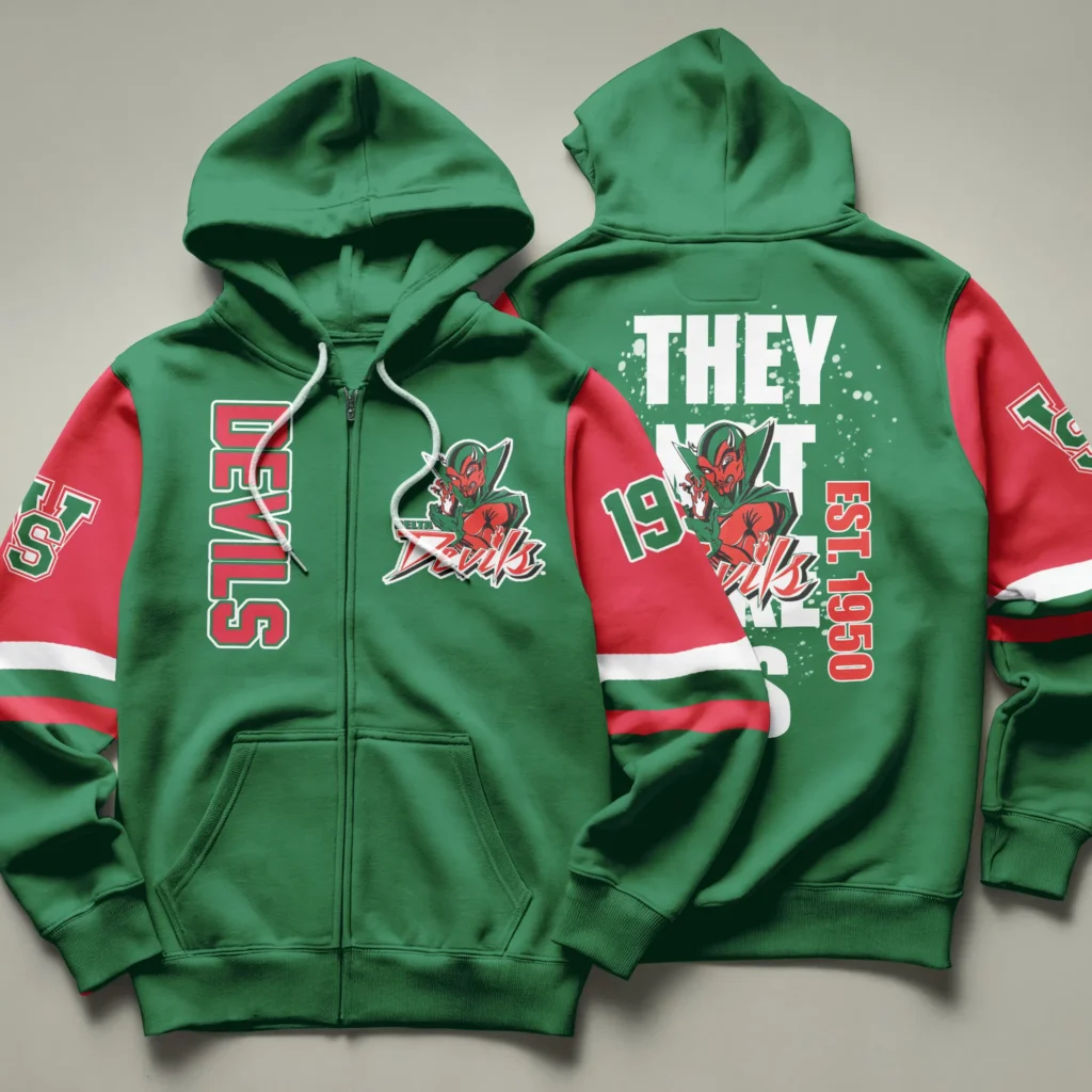 Mississippi Valley State University Delta Devils Zip Up Hoodie
