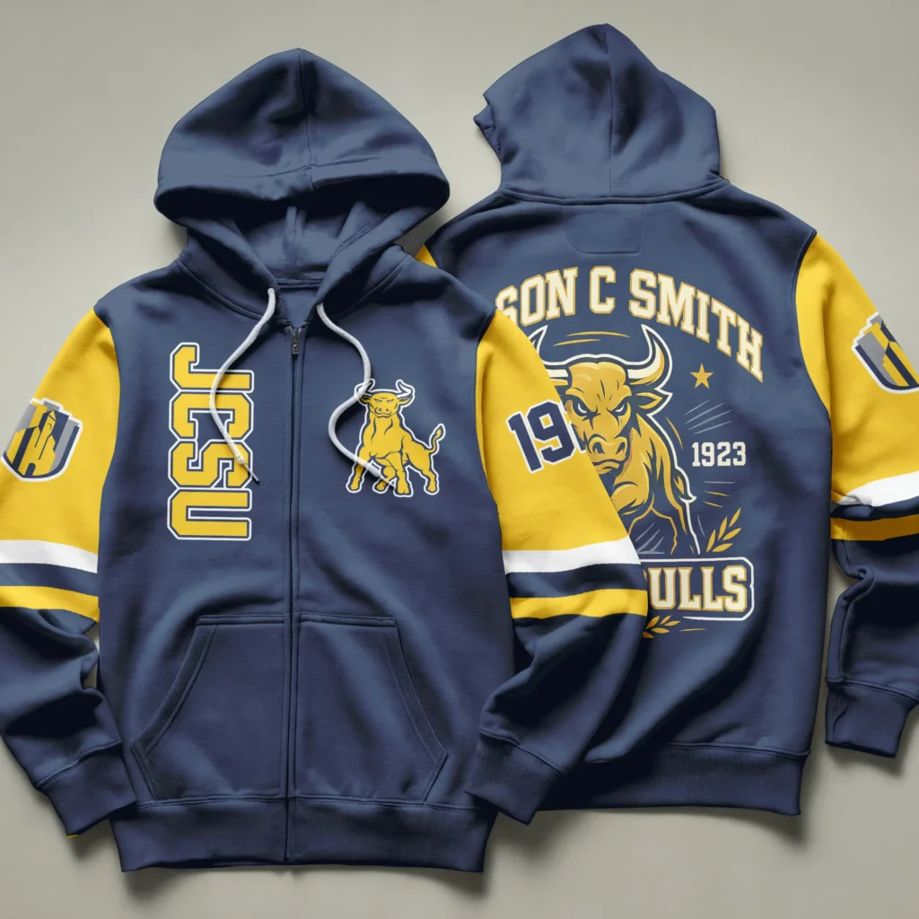 Johnson C Smith University Zip Up Hoodie