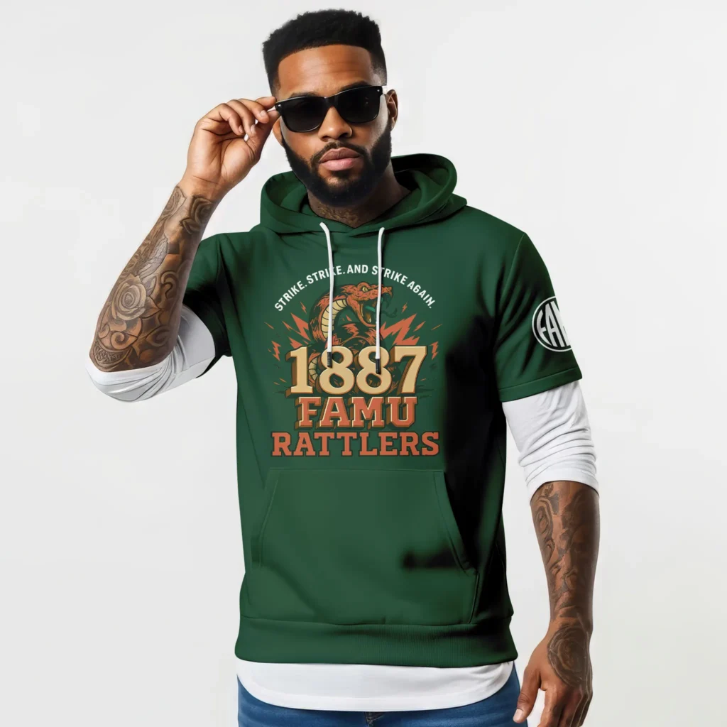 FAMU - Legacy Strikes Deep Short-Sleeve Hoodie